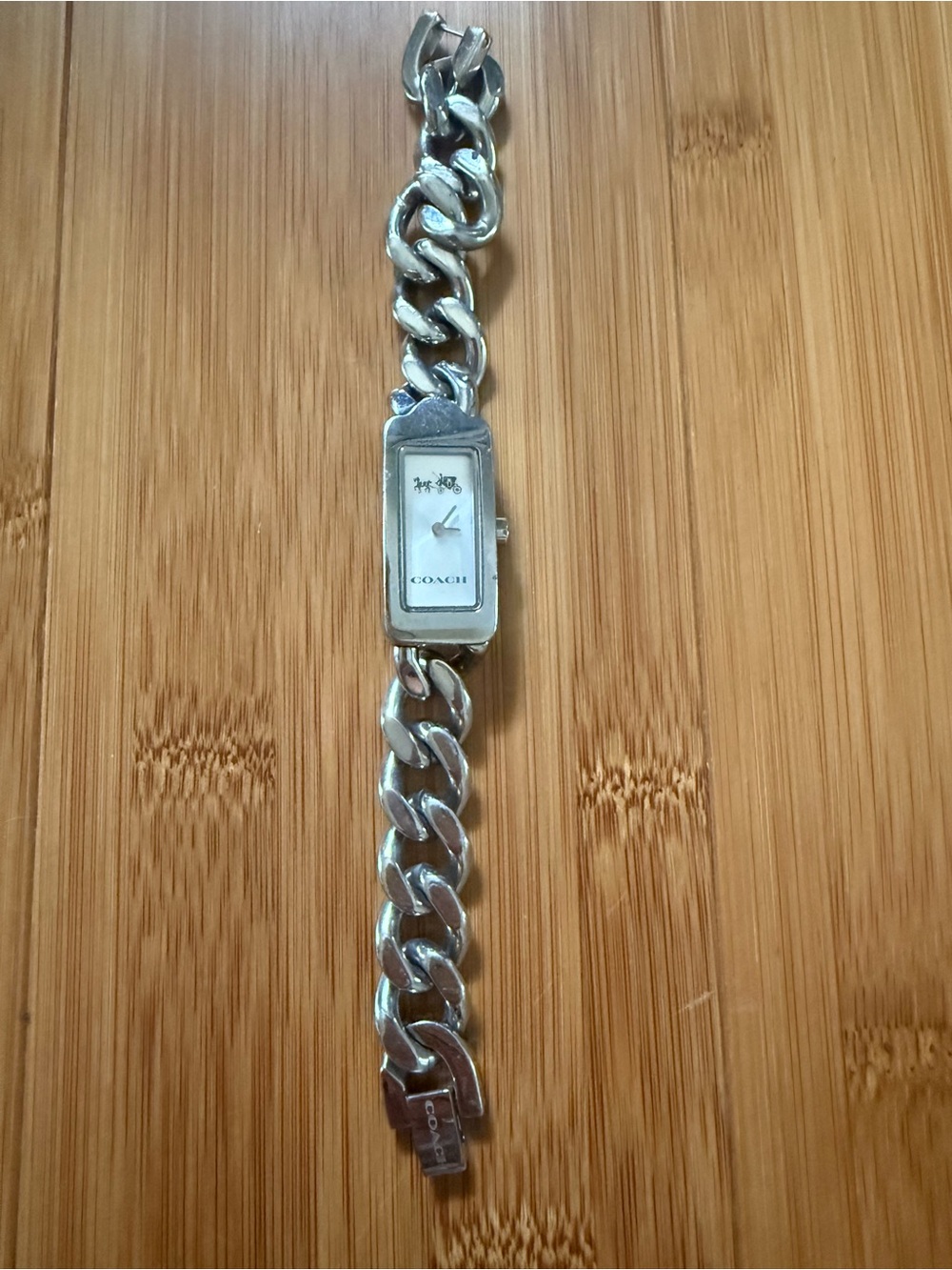 COACH Silver Chain-link Bracelet Watch